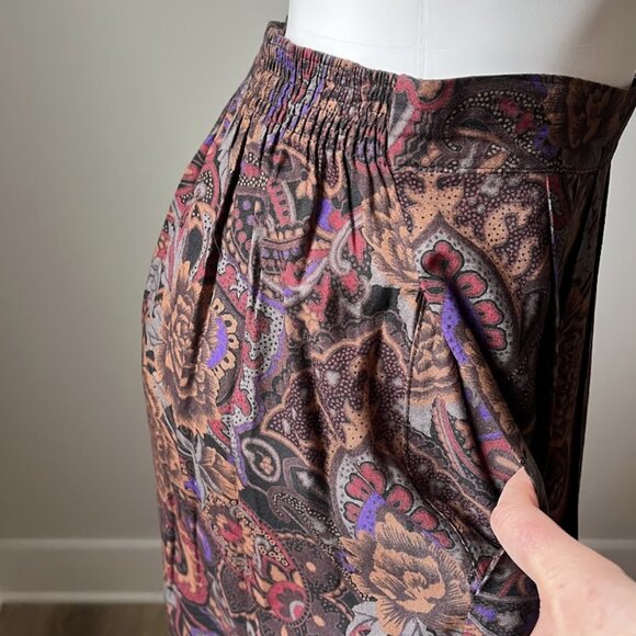 90's Paisley rayon skirt - Picture 7 of 10